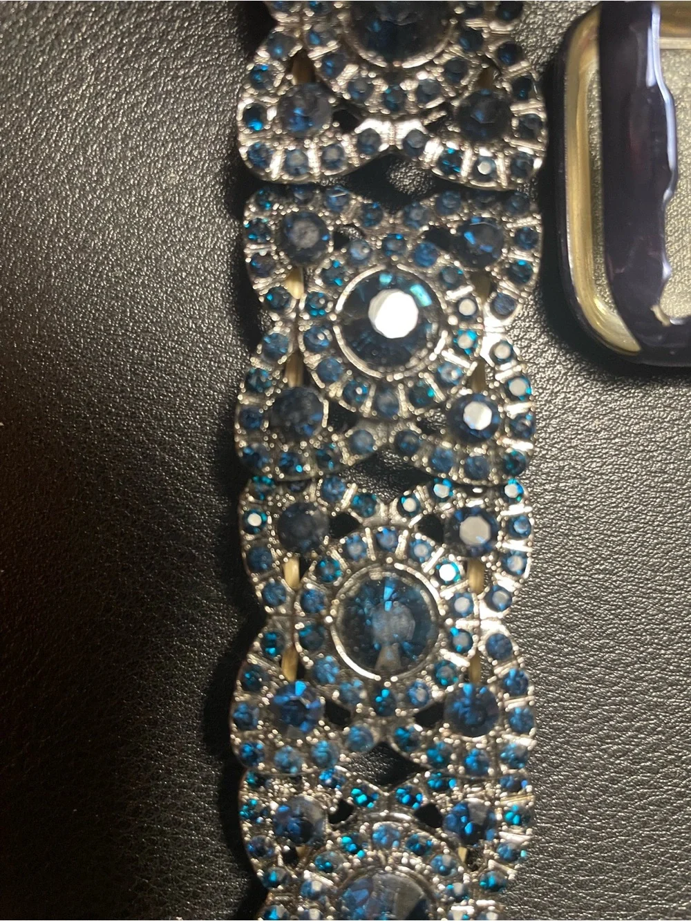 Blue Crystal Decorative Apple Watch Band Replacement